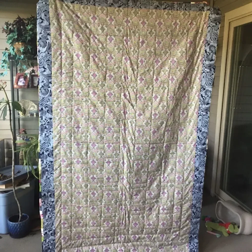 Handmade Quilt 46” x 77”